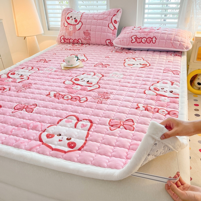 91家纺网 家纺一手货源 找家纺 （总）莉莉安家纺 2025牛奶绒床垫软垫家用绒毯子垫被褥子宿舍学生单人冬季加绒牛奶绒床褥垫子