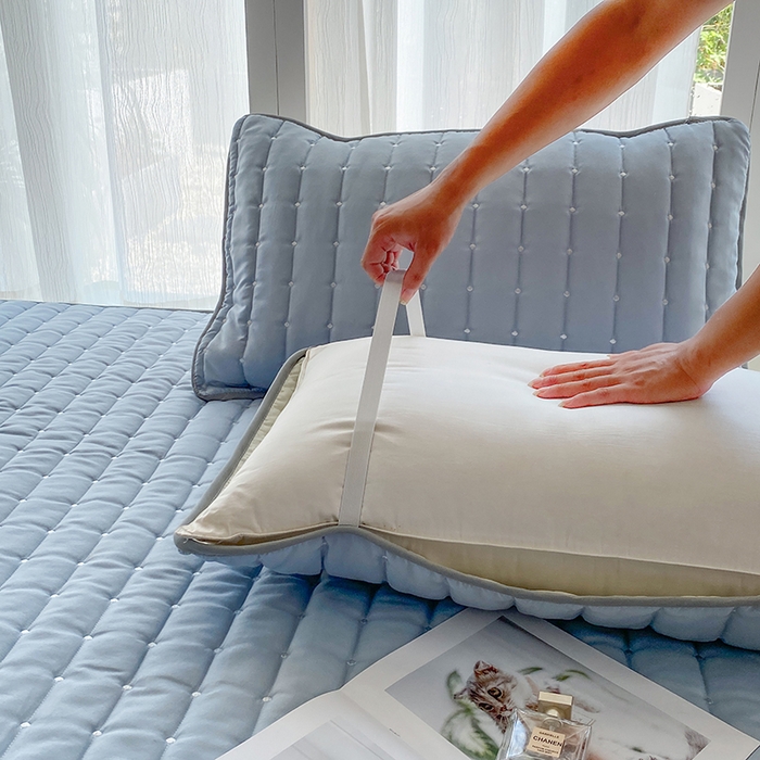 91家纺网 家纺一手货源 找家纺 （总）乐嘉盈2025新款四季通用华夫格枕套