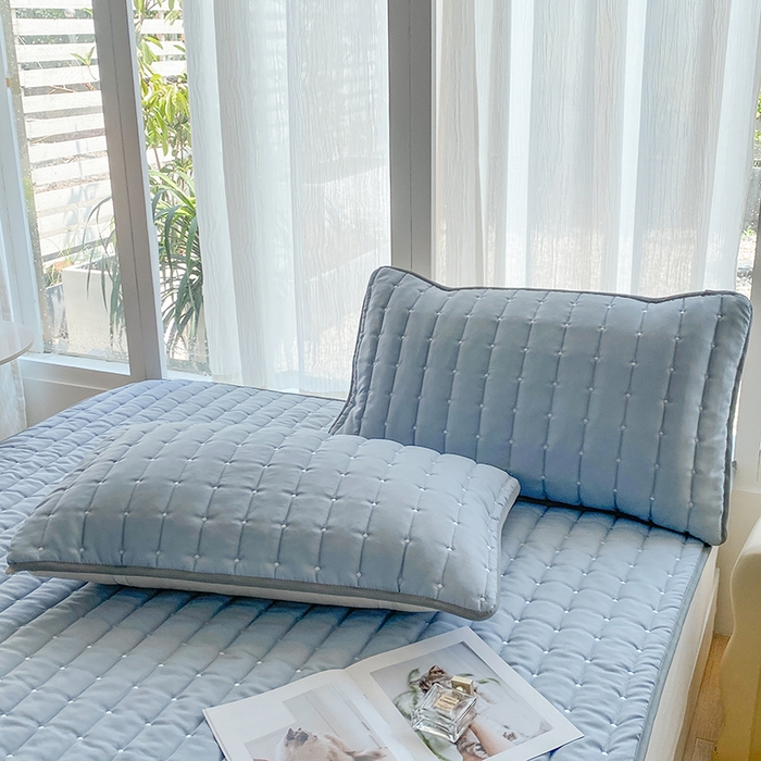 91家纺网 家纺一手货源 找家纺 （总）乐嘉盈2025新款四季通用华夫格枕套