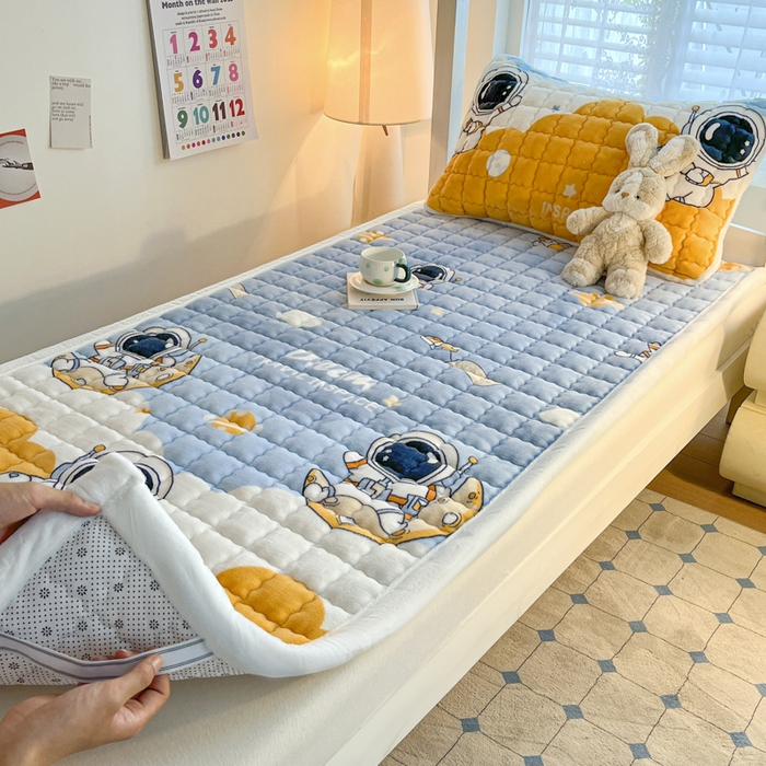 91家纺网 家纺一手货源 找家纺 （总）莉莉安家纺 2025牛奶绒床垫褥子软垫家用加厚宿舍学生单人铺垫被冬季加绒毛毯床褥