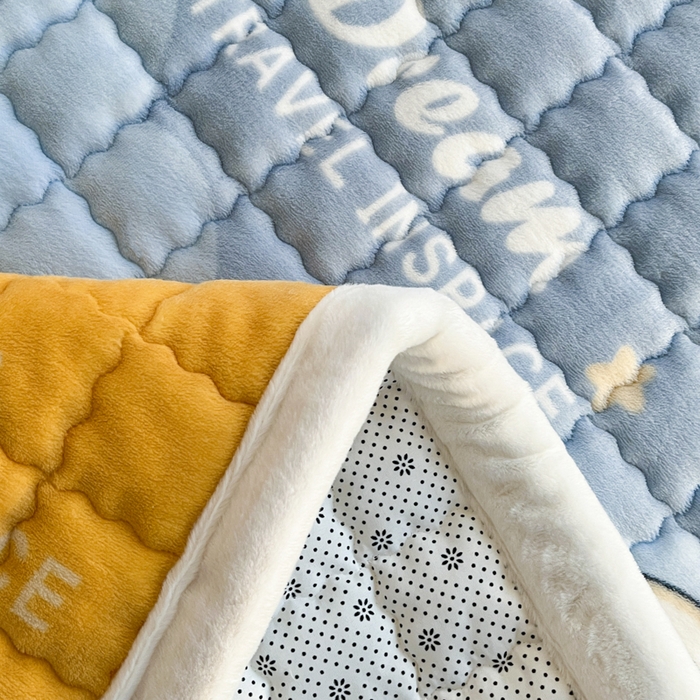 91家纺网 家纺一手货源 找家纺 （总）莉莉安家纺 2025牛奶绒床垫褥子软垫家用加厚宿舍学生单人铺垫被冬季加绒毛毯床褥