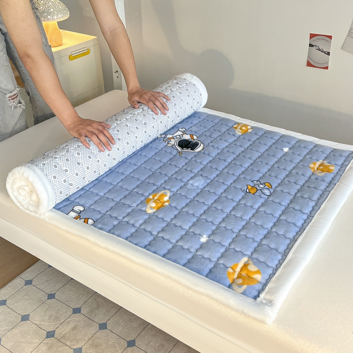 91家纺网 家纺一手货源 找家纺 （总）莉莉安家纺 2025牛奶绒床垫褥子软垫家用加厚宿舍学生单人铺垫被冬季加绒毛毯床褥