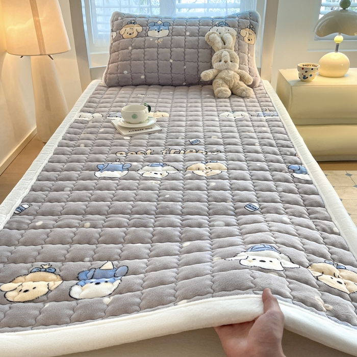 91家纺网 家纺一手货源 找家纺 （总）莉莉安家纺 2025牛奶绒床垫褥子软垫家用加厚宿舍学生单人铺垫被冬季加绒毛毯床褥