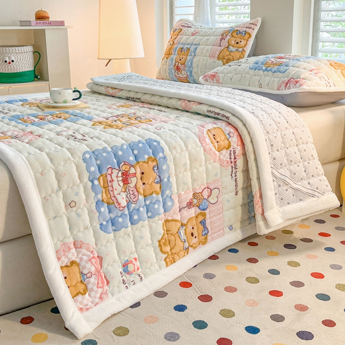 91家纺网 家纺一手货源 找家纺 莉莉安家纺 2025牛奶绒床垫软垫家用绒毯子垫被褥子宿舍学生单人冬季加绒牛奶绒床褥垫子 洛丽塔