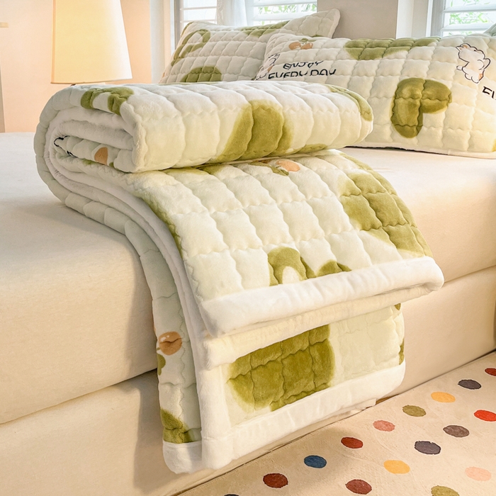 91家纺网 家纺一手货源 找家纺 莉莉安家纺 2025牛奶绒床垫软垫家用绒毯子垫被褥子宿舍学生单人冬季加绒牛奶绒床褥垫子 甜蜜爱恋