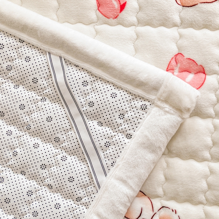 91家纺网 家纺一手货源 找家纺 莉莉安家纺 2025牛奶绒床垫软垫家用绒毯子垫被褥子宿舍学生单人冬季加绒牛奶绒床褥垫子 郁金花香