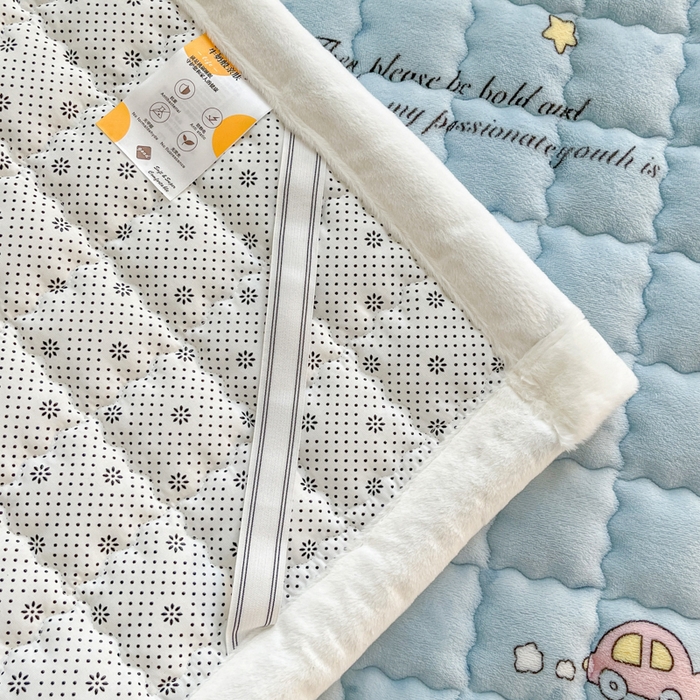 91家纺网 家纺一手货源 找家纺 莉莉安家纺 2025牛奶绒床垫软垫家用绒毯子垫被褥子宿舍学生单人冬季加绒牛奶绒床褥垫子 童话乐园