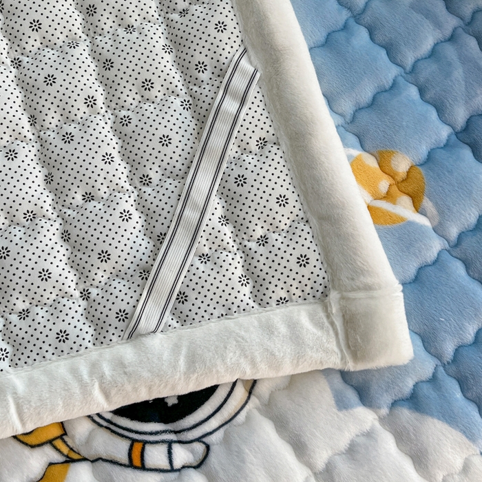 91家纺网 家纺一手货源 找家纺 莉莉安家纺 2025牛奶绒床垫软垫家用绒毯子垫被褥子宿舍学生单人冬季加绒牛奶绒床褥垫子 太空漫游