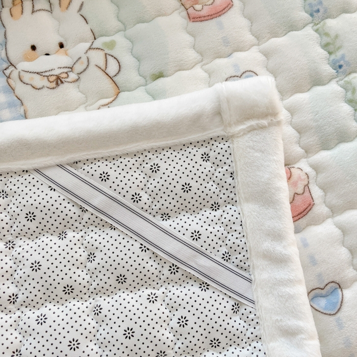 91家纺网 家纺一手货源 找家纺 莉莉安家纺 2025牛奶绒床垫软垫家用绒毯子垫被褥子宿舍学生单人冬季加绒牛奶绒床褥垫子 兔兔花语