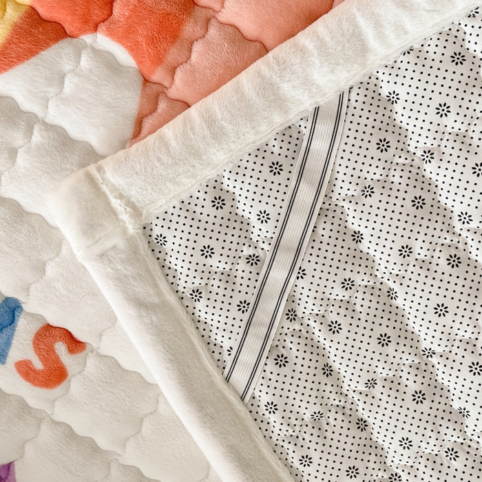 91家纺网 家纺一手货源 找家纺 莉莉安家纺 2025牛奶绒床垫软垫家用绒毯子垫被褥子宿舍学生单人冬季加绒牛奶绒床褥垫子 彩虹物语