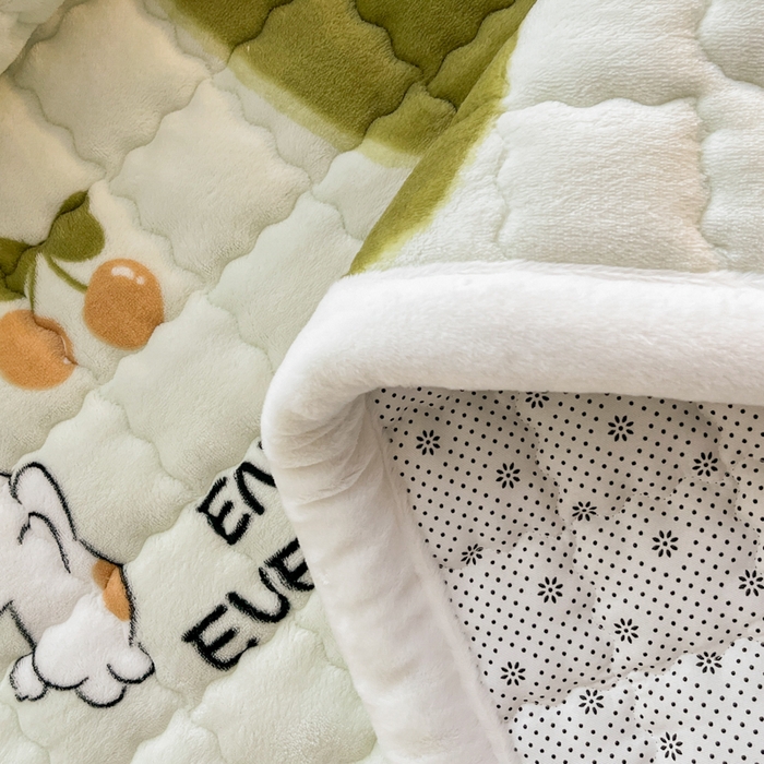 91家纺网 家纺一手货源 找家纺 莉莉安家纺 2025牛奶绒床垫软垫家用绒毯子垫被褥子宿舍学生单人冬季加绒牛奶绒床褥垫子 甜蜜爱恋