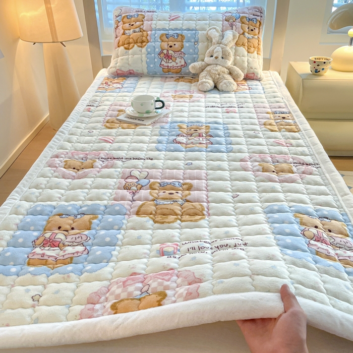 91家纺网 家纺一手货源 找家纺 （总）莉莉安家纺 2025牛奶绒床垫褥子软垫家用加厚宿舍学生单人铺垫被冬季加绒毛毯床褥