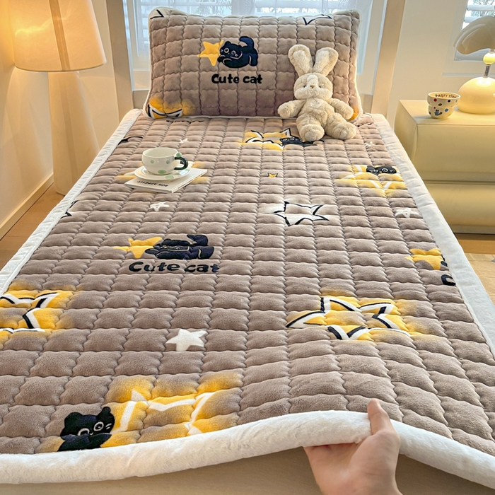 91家纺网 家纺一手货源 找家纺 （总）莉莉安家纺 2025牛奶绒床垫褥子软垫家用加厚宿舍学生单人铺垫被冬季加绒毛毯床褥