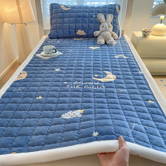 91家纺网 家纺一手货源 找家纺 （总）莉莉安家纺 2025牛奶绒床垫褥子软垫家用加厚宿舍学生单人铺垫被冬季加绒毛毯床褥