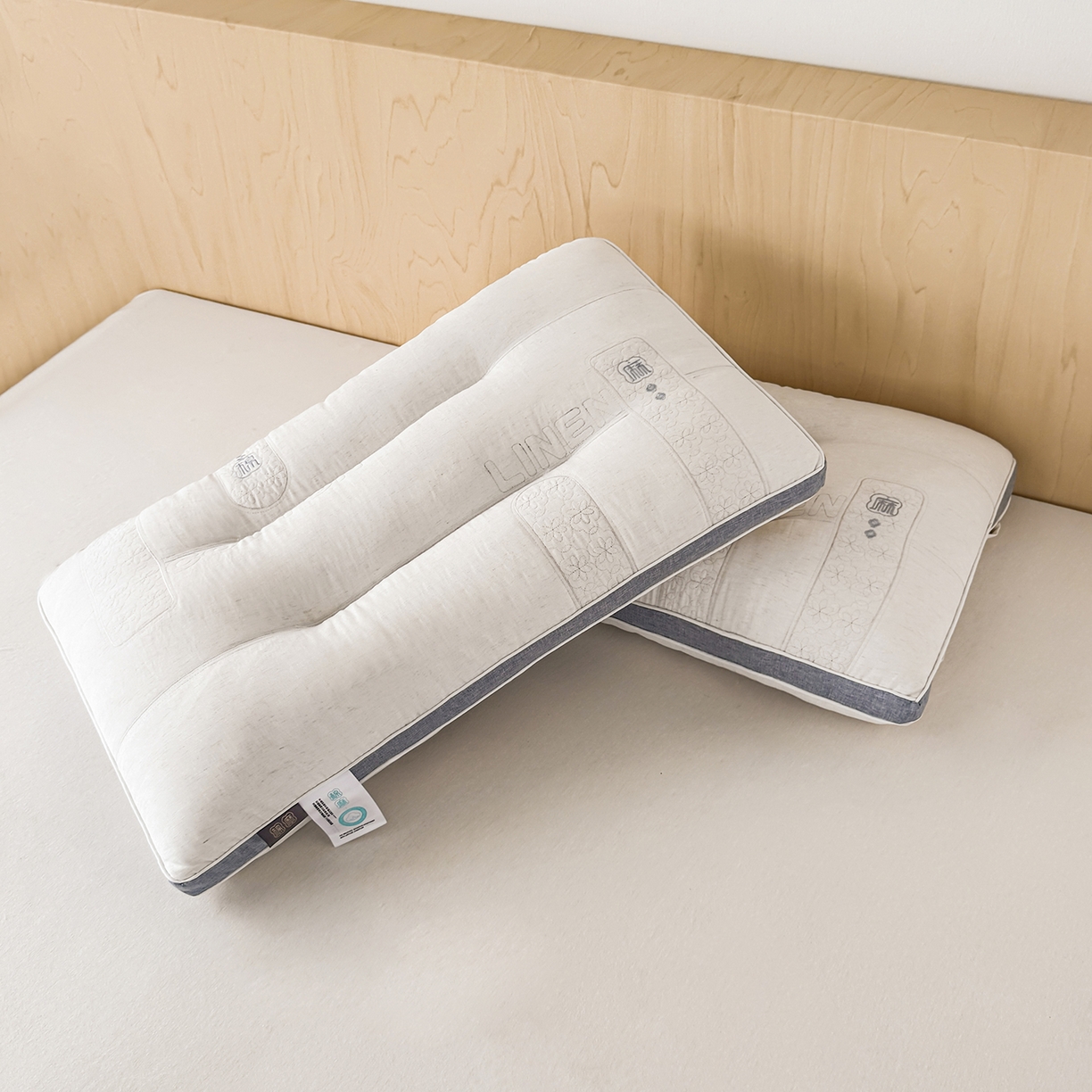 91家纺网 家纺一手货源 找家纺 （总）云熙枕业 2025新款原生态棉麻护颈枕枕头枕芯