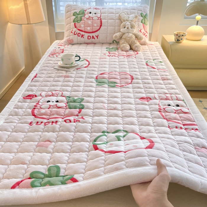 91家纺网 家纺一手货源 找家纺 （总）莉莉安家纺 2025牛奶绒床垫褥子软垫家用加厚宿舍学生单人铺垫被冬季加绒毛毯床褥