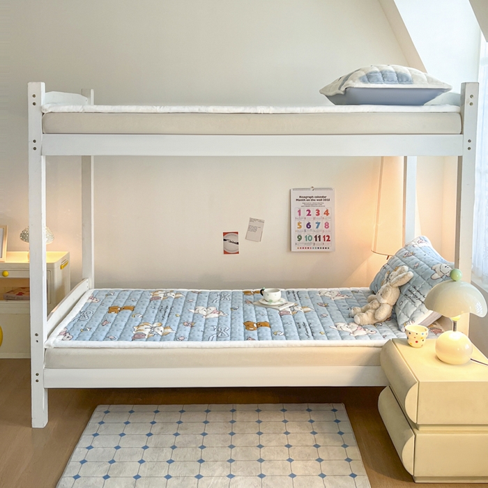 91家纺网 家纺一手货源 找家纺 莉莉安家纺 2025牛奶绒床垫褥子软垫家用加厚宿舍学生单人铺垫被冬季加绒毛毯床褥 童话乐园