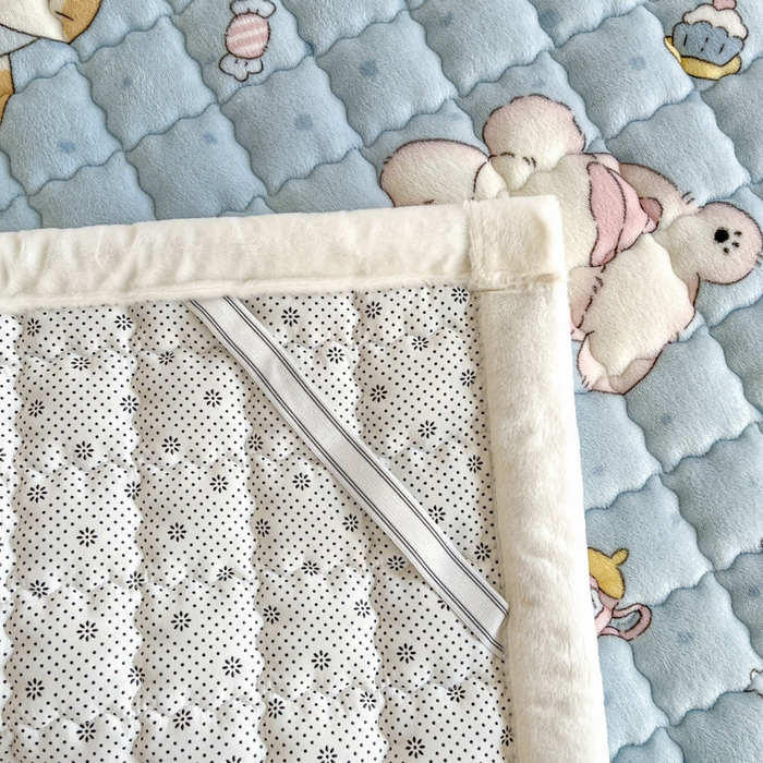 91家纺网 家纺一手货源 找家纺 莉莉安家纺 2025牛奶绒床垫褥子软垫家用加厚宿舍学生单人铺垫被冬季加绒毛毯床褥 童话乐园