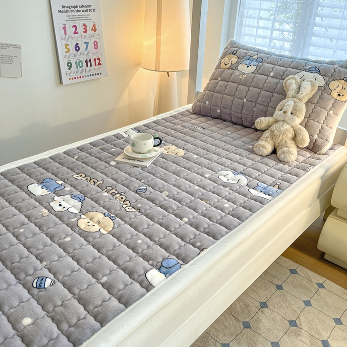 91家纺网 家纺一手货源 找家纺 莉莉安家纺 2025牛奶绒床垫褥子软垫家用加厚宿舍学生单人铺垫被冬季加绒毛毯床褥 欢乐颂