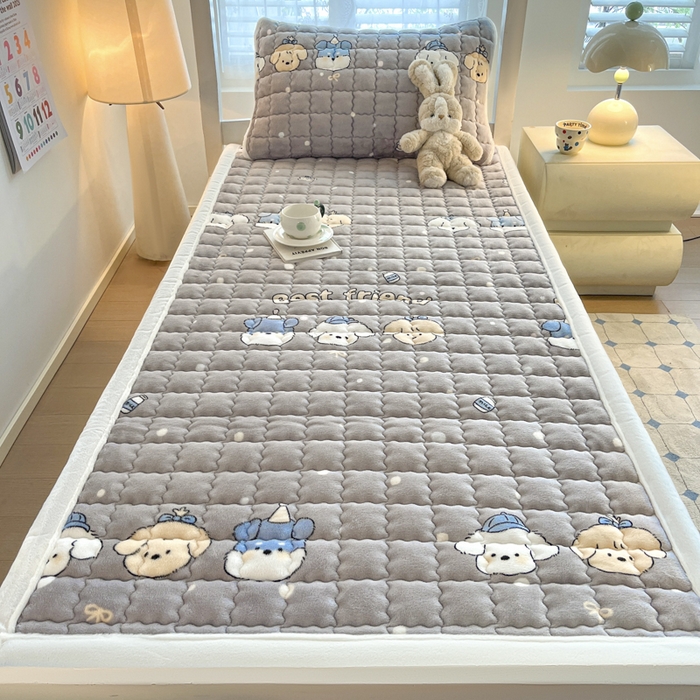 91家纺网 家纺一手货源 找家纺 莉莉安家纺 2025牛奶绒床垫褥子软垫家用加厚宿舍学生单人铺垫被冬季加绒毛毯床褥 欢乐颂