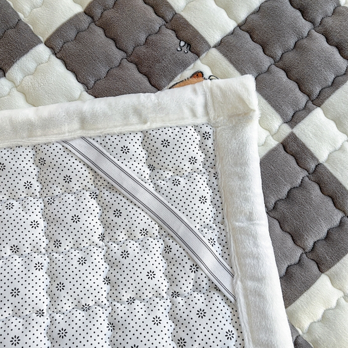 91家纺网 家纺一手货源 找家纺 莉莉安家纺 2025牛奶绒床垫褥子软垫家用加厚宿舍学生单人铺垫被冬季加绒毛毯床褥 卡皮巴拉