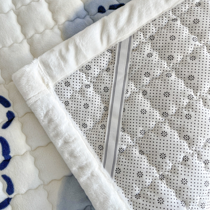 91家纺网 家纺一手货源 找家纺 莉莉安家纺 2025牛奶绒床垫褥子软垫家用加厚宿舍学生单人铺垫被冬季加绒毛毯床褥 蓝色小熊