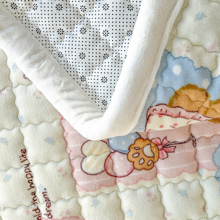 91家纺网 家纺一手货源 找家纺 莉莉安家纺 2025牛奶绒床垫褥子软垫家用加厚宿舍学生单人铺垫被冬季加绒毛毯床褥 洛丽塔