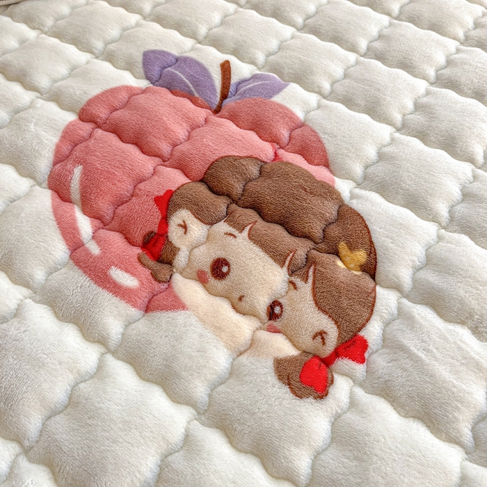 91家纺网 家纺一手货源 找家纺 莉莉安家纺 2025牛奶绒床垫褥子软垫家用加厚宿舍学生单人铺垫被冬季加绒毛毯床褥 蜜桃女孩