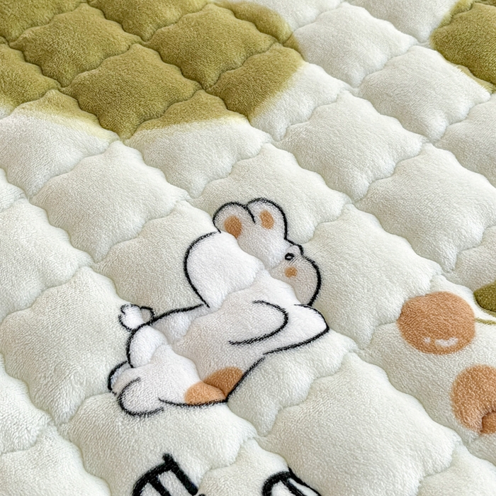 91家纺网 家纺一手货源 找家纺 莉莉安家纺 2025牛奶绒床垫褥子软垫家用加厚宿舍学生单人铺垫被冬季加绒毛毯床褥 甜蜜爱恋