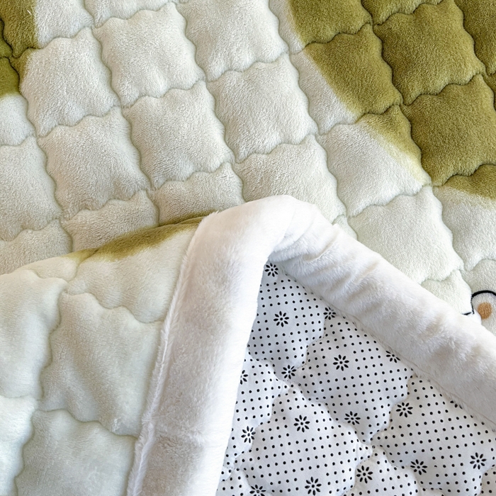 91家纺网 家纺一手货源 找家纺 莉莉安家纺 2025牛奶绒床垫褥子软垫家用加厚宿舍学生单人铺垫被冬季加绒毛毯床褥 甜蜜爱恋