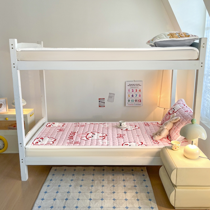 91家纺网 家纺一手货源 找家纺 莉莉安家纺 2025牛奶绒床垫褥子软垫家用加厚宿舍学生单人铺垫被冬季加绒毛毯床褥 甜甜兔