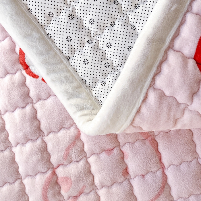 91家纺网 家纺一手货源 找家纺 莉莉安家纺 2025牛奶绒床垫褥子软垫家用加厚宿舍学生单人铺垫被冬季加绒毛毯床褥 甜甜兔