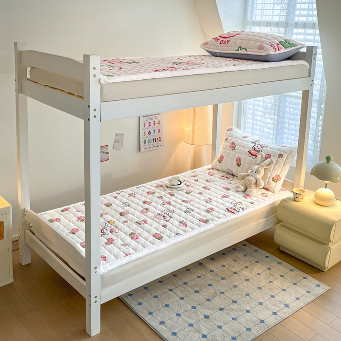 91家纺网 家纺一手货源 找家纺 莉莉安家纺 2025牛奶绒床垫褥子软垫家用加厚宿舍学生单人铺垫被冬季加绒毛毯床褥 郁金花香