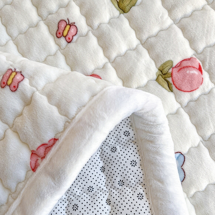 91家纺网 家纺一手货源 找家纺 莉莉安家纺 2025牛奶绒床垫褥子软垫家用加厚宿舍学生单人铺垫被冬季加绒毛毯床褥 郁金花香