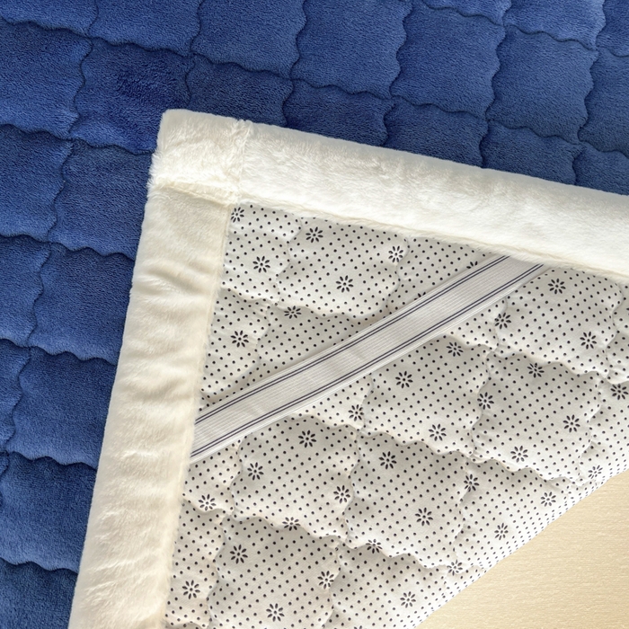 91家纺网 家纺一手货源 找家纺 莉莉安家纺 2025牛奶绒床垫褥子软垫家用加厚宿舍学生单人铺垫被冬季加绒毛毯床褥 宾利蓝