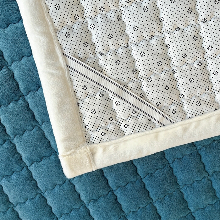 91家纺网 家纺一手货源 找家纺 莉莉安家纺 2025牛奶绒床垫褥子软垫家用加厚宿舍学生单人铺垫被冬季加绒毛毯床褥 宝石蓝