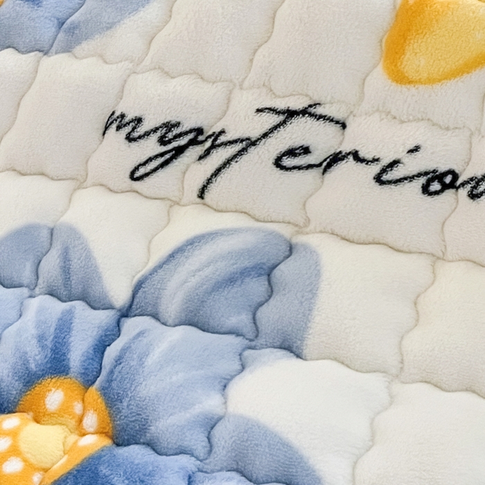 91家纺网 家纺一手货源 找家纺 莉莉安家纺 2025牛奶绒床垫褥子软垫家用加厚宿舍学生单人铺垫被冬季加绒毛毯床褥 春意盎然