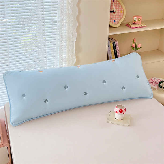 91家纺网 家纺一手货源 找家纺 梦舒羽 2025新款水洗棉刺绣双人夹棉枕套加厚学生情侣1.5m枕头套1.8米枕芯套 蘑菇屋-星空蓝