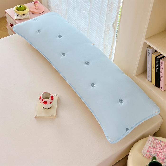 91家纺网 家纺一手货源 找家纺 梦舒羽 2025新款水洗棉刺绣双人夹棉枕套加厚学生情侣1.5m枕头套1.8米枕芯套 蘑菇屋-星空蓝