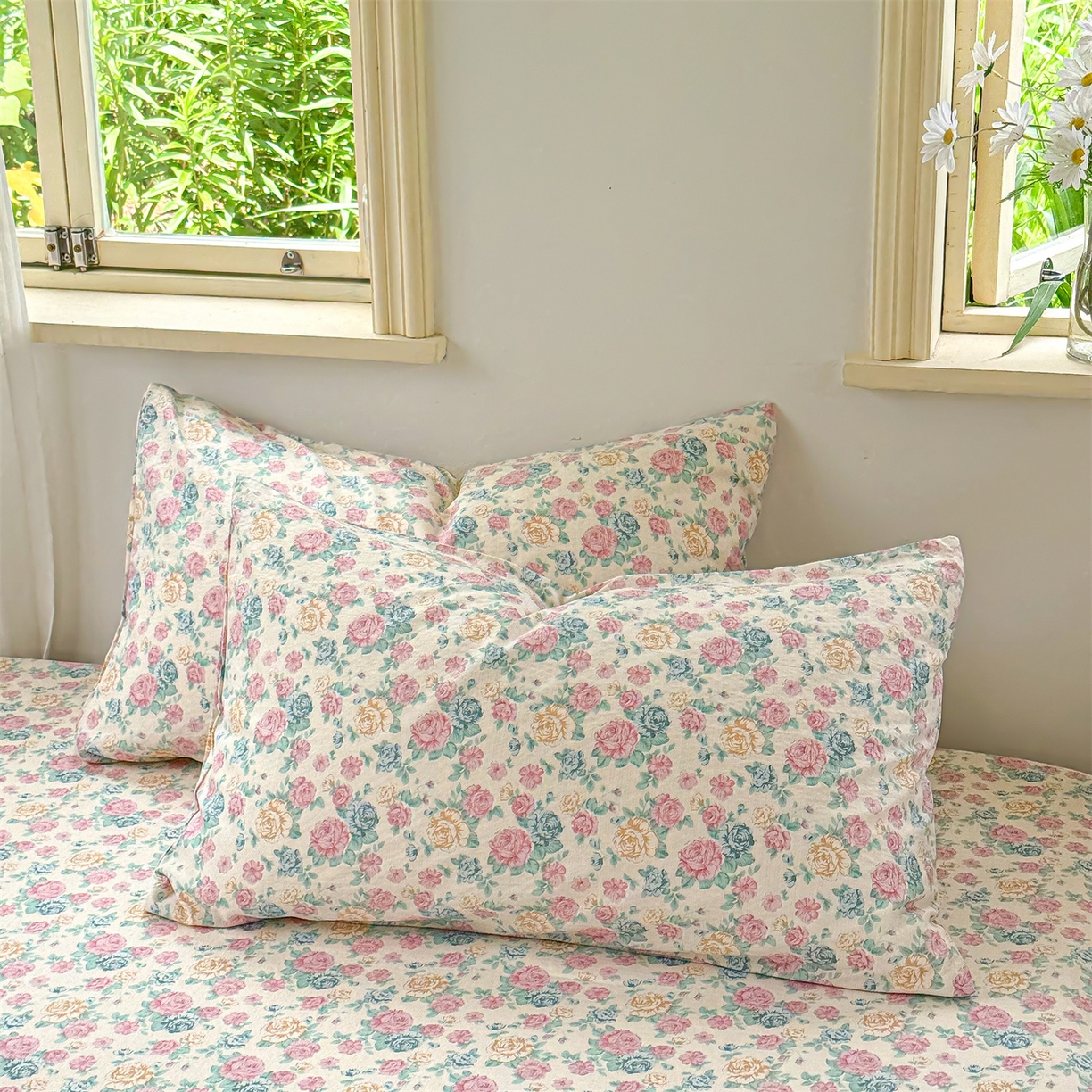 91家纺网 家纺一手货源 找家纺 （总）多品家纺 2025新款超柔云感双层纱单枕套 