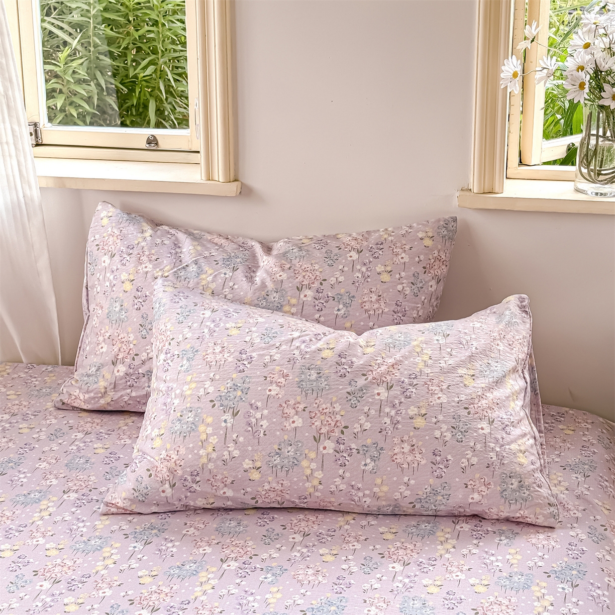 91家纺网 家纺一手货源 找家纺 （总）多品家纺 2025新款超柔云感双层纱单枕套 