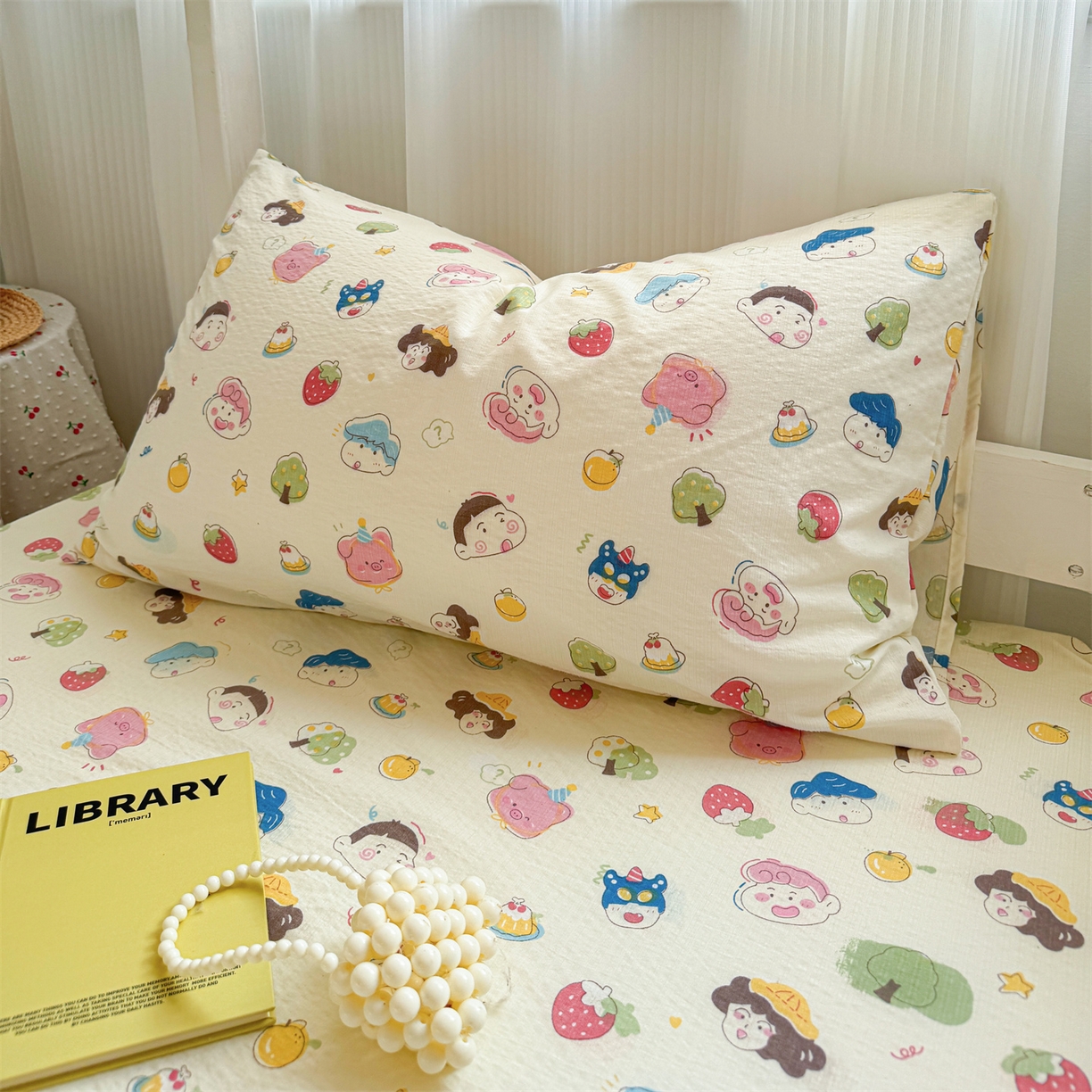 91家纺网 家纺一手货源 找家纺 多品家纺 2025新款超柔云感双层纱单枕套  魔法新新