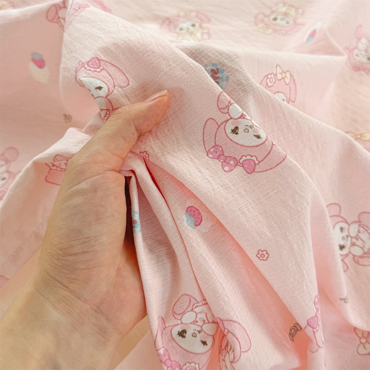 91家纺网 家纺一手货源 找家纺 多品家纺 2025新款超柔云感双层纱单枕套  可爱贝贝