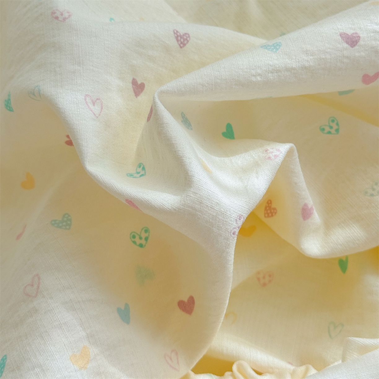 91家纺网 家纺一手货源 找家纺 多品家纺 2025新款超柔云感双层纱单枕套  心动