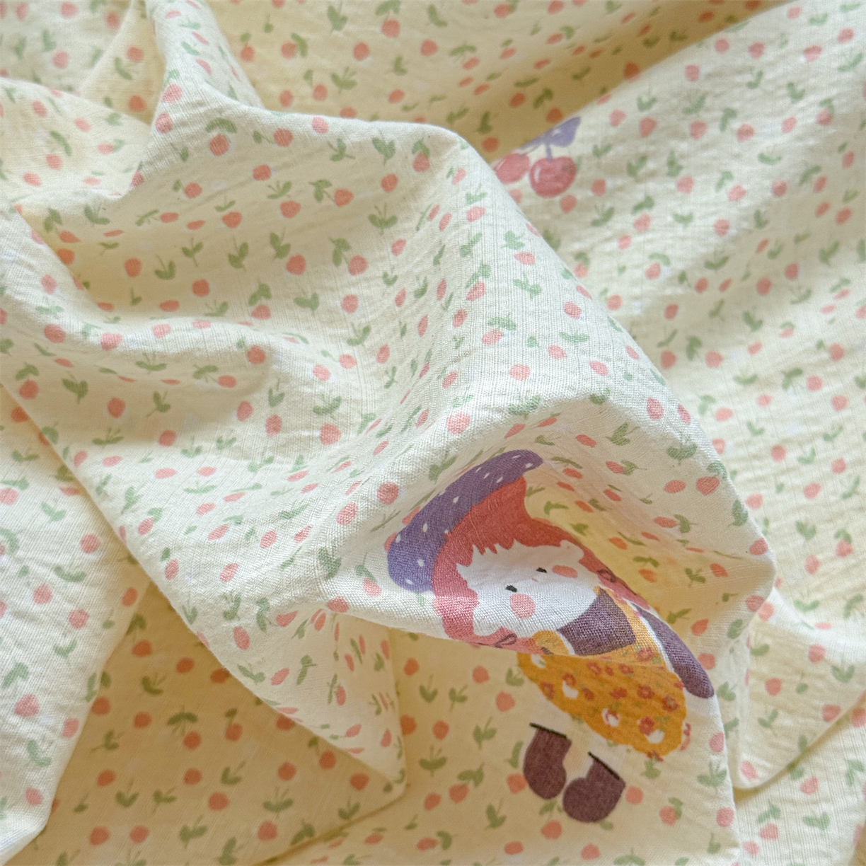 91家纺网 家纺一手货源 找家纺 多品家纺 2025新款超柔云感双层纱单枕套  米塔丫丫