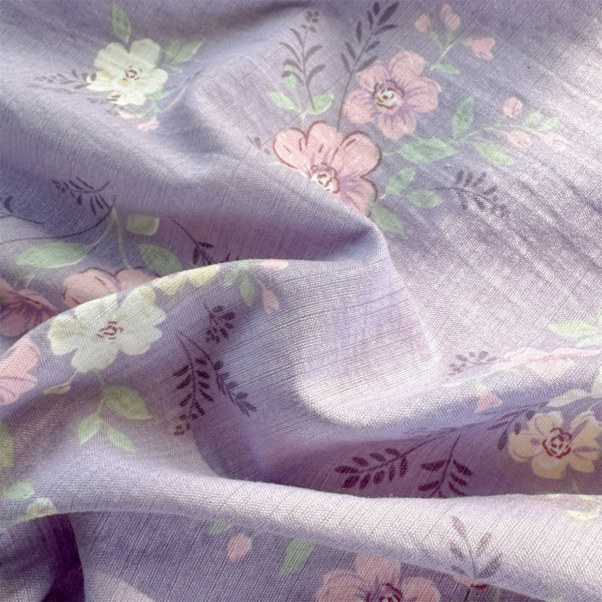 91家纺网 家纺一手货源 找家纺 多品家纺 2025新款超柔云感双层纱单枕套  紫烟