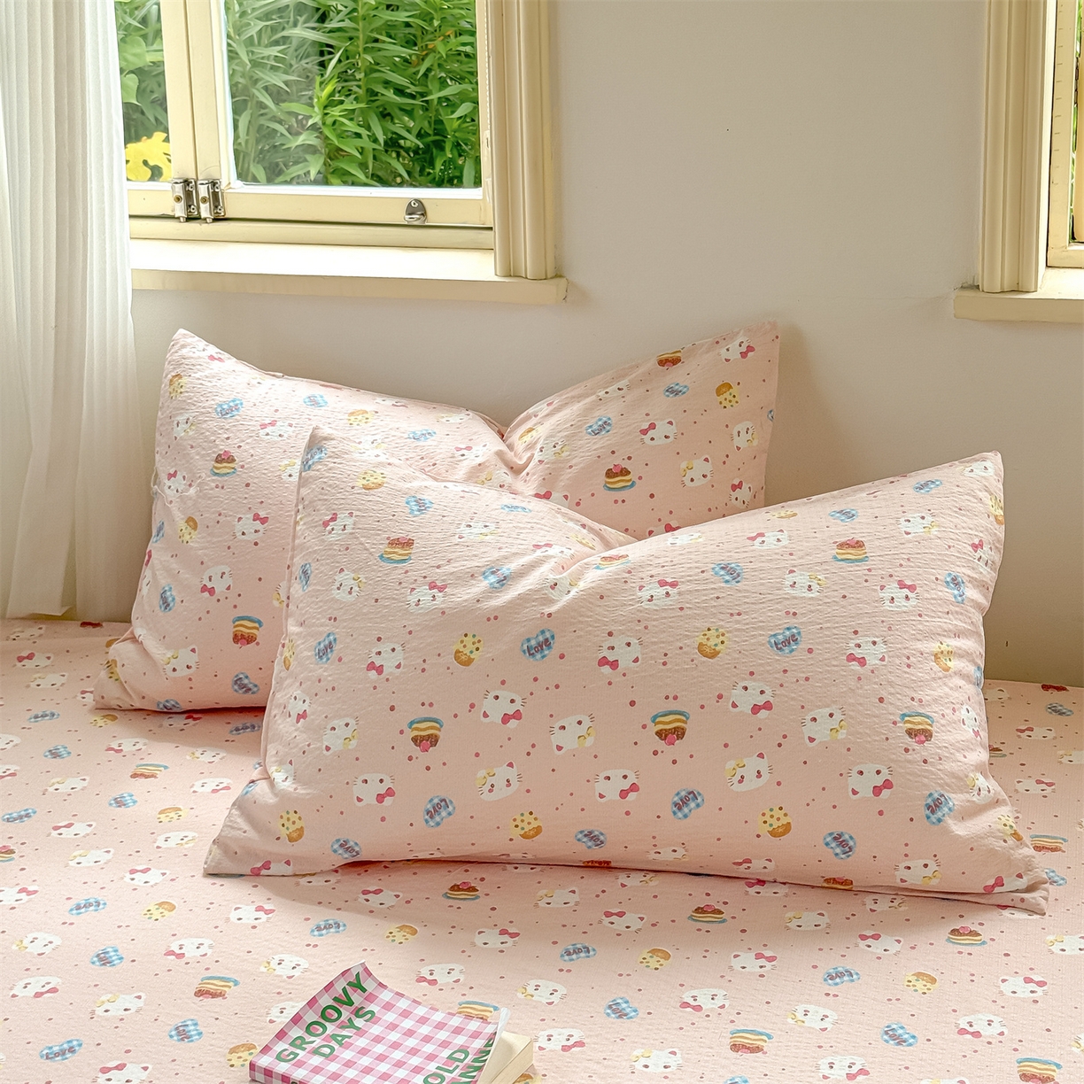 91家纺网 家纺一手货源 找家纺 （总）多品家纺 2025新款超柔云感双层纱单枕套 