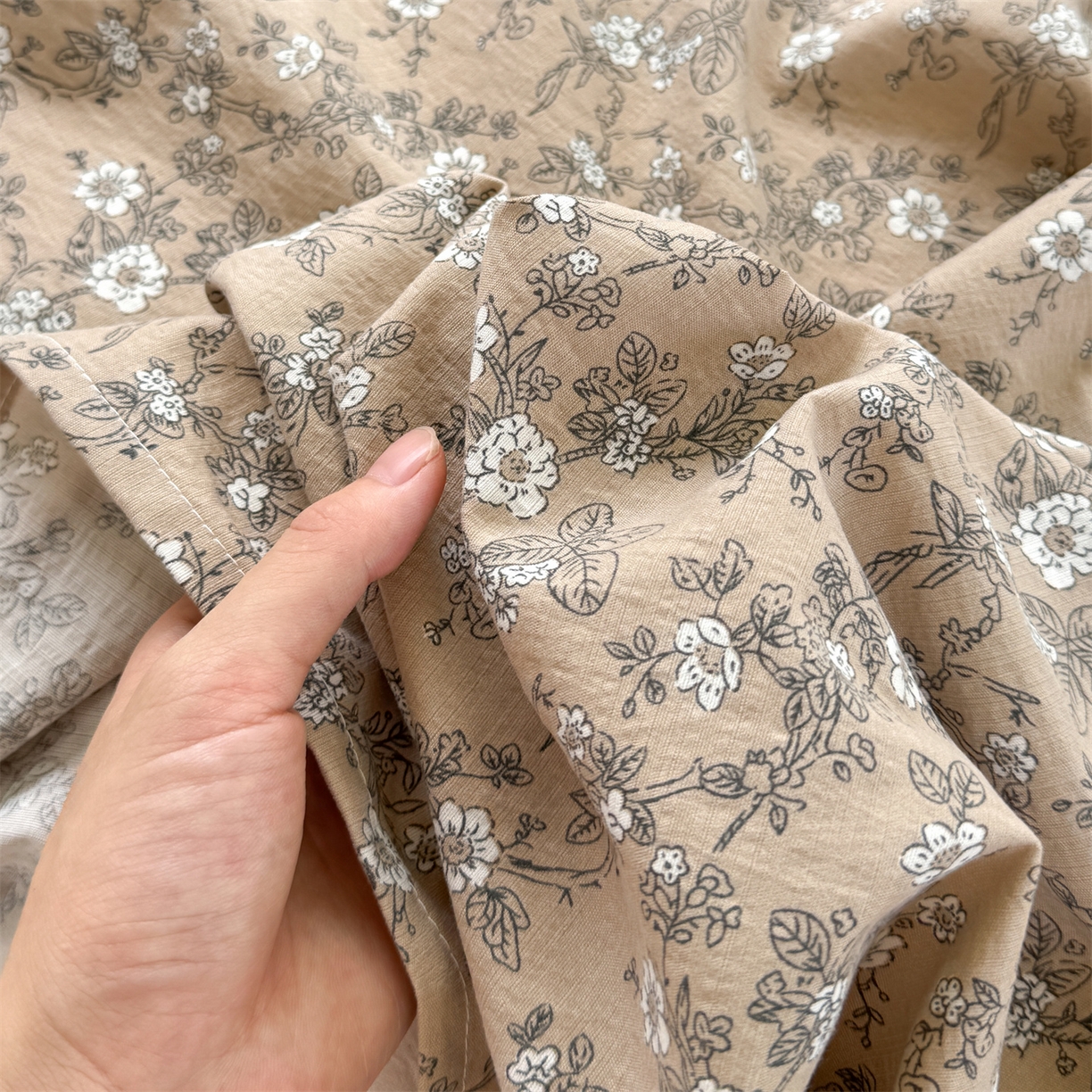 91家纺网 家纺一手货源 找家纺 多品家纺 2025新款超柔云感双层纱单枕套  漫步花庭