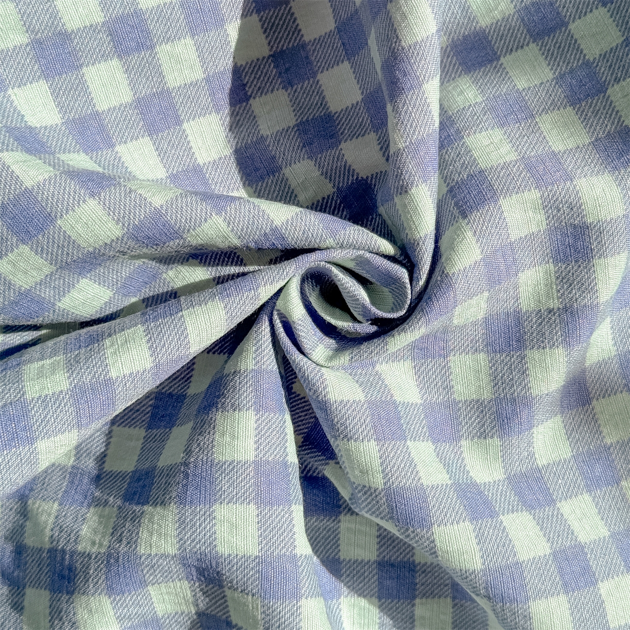 91家纺网 家纺一手货源 找家纺 多品家纺 2025新款超柔云感双层纱单枕套  绿格