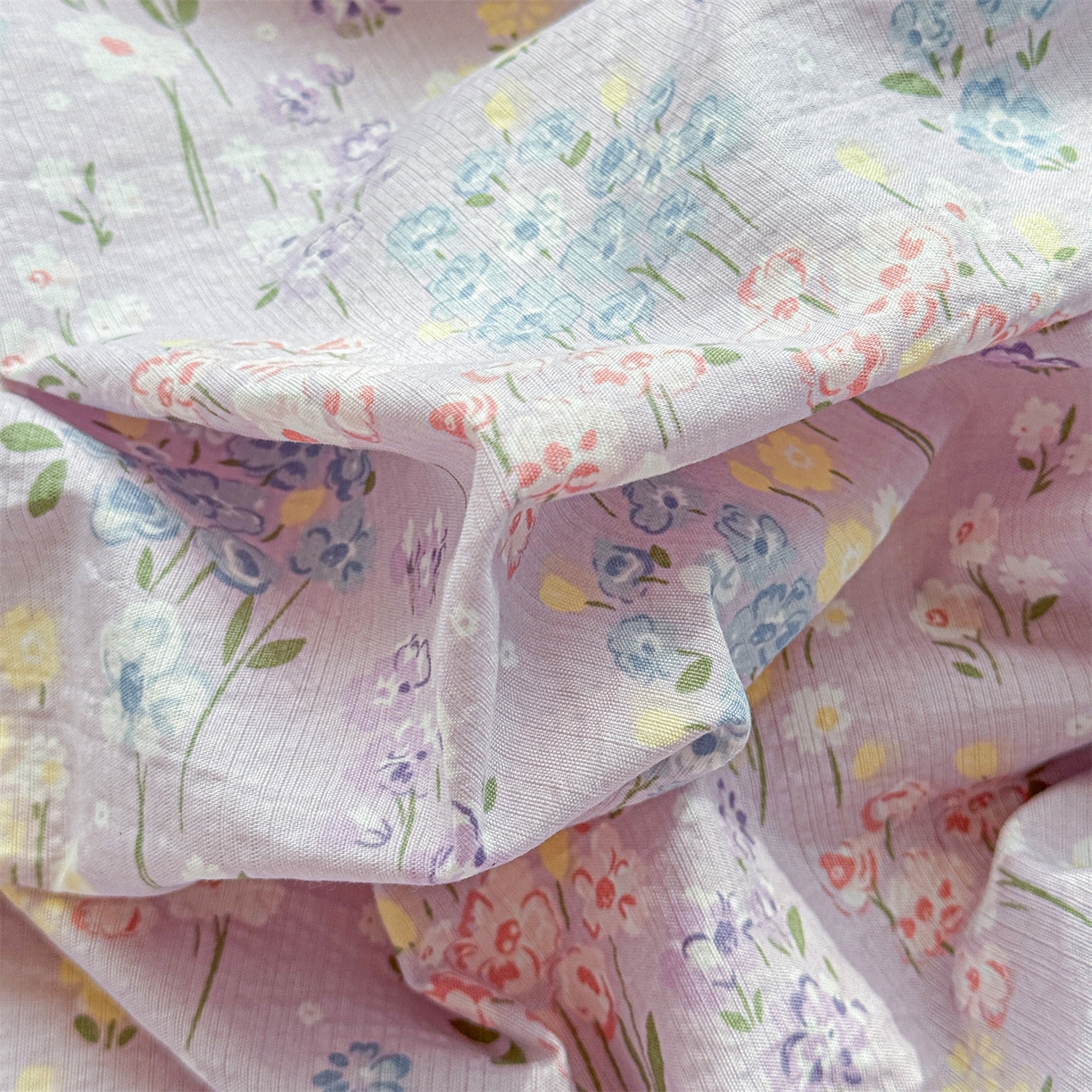 91家纺网 家纺一手货源 找家纺 多品家纺 2025新款超柔云感双层纱单枕套  梦境紫